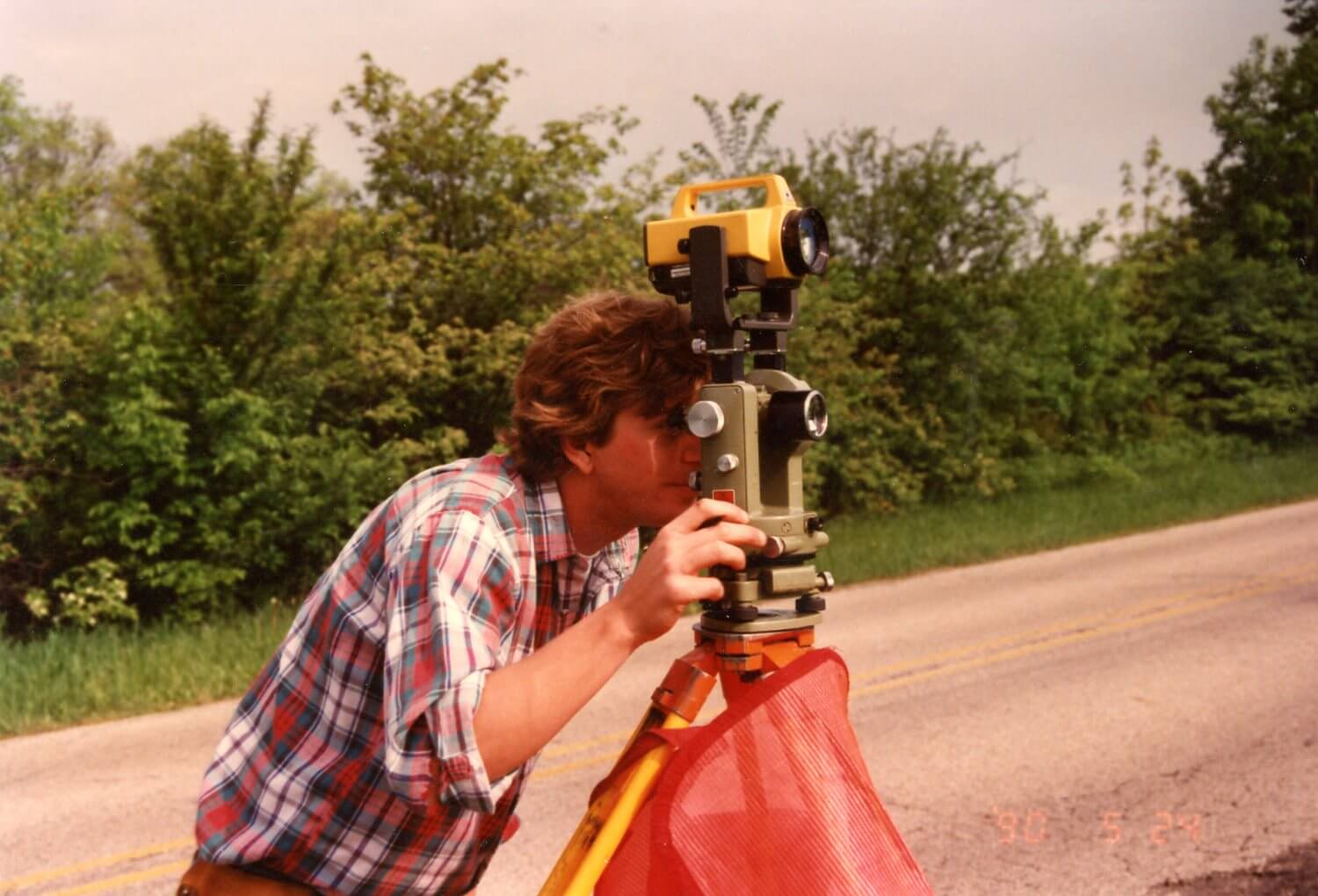 Bill Bleck surveying